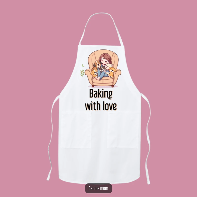 Funny Cozy Dog Cuddle Apron - Perfect for Relaxing Cooks & Pet Parents