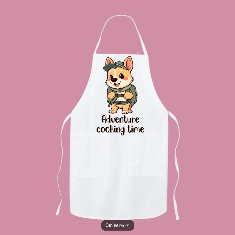 Funny Adventure Chef Dog Apron - Cook Up Expedition Meals Gift