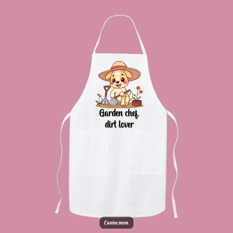 Funny Dog Gardening Apron: Protect Clothes with Green Thumb Humor