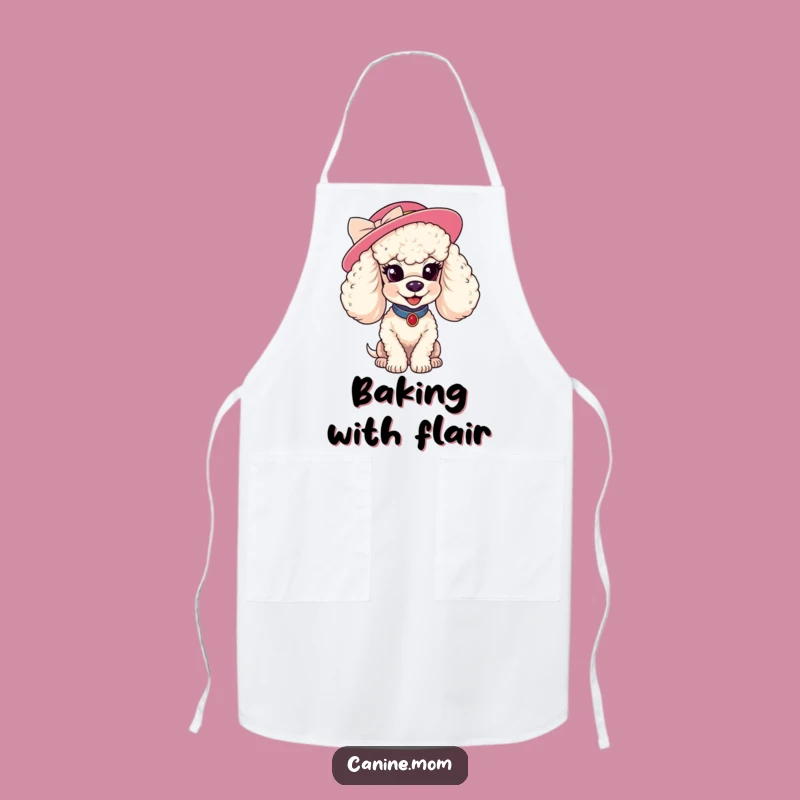Funny Poodle Hat Apron - Coy Smile, Chic Kitchen Style Gift