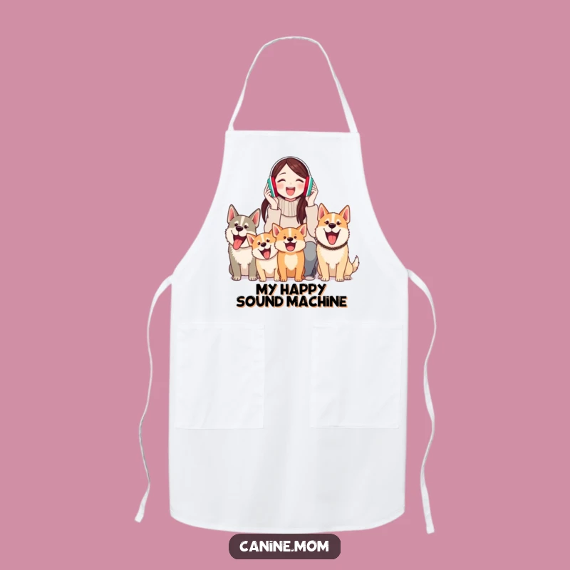 Funny Earmuff Dog Lover Apron: Hilarious Kitchen Wear for Barking Dog Owners