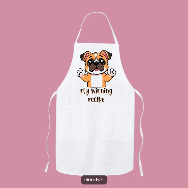 Funny Boxer Cheer Paws Apron - Cook with Energetic Humor!
