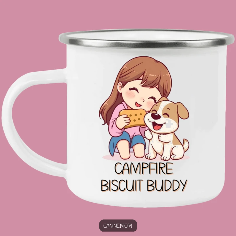Funny Giant Biscuit Dog Camping Mug - Sharing Gift for Dog Lovers