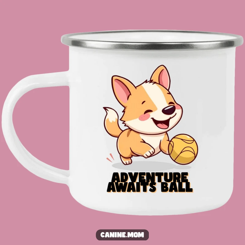 Funny Dog Camping Mug: Adventure Fuel with a Happy Pup