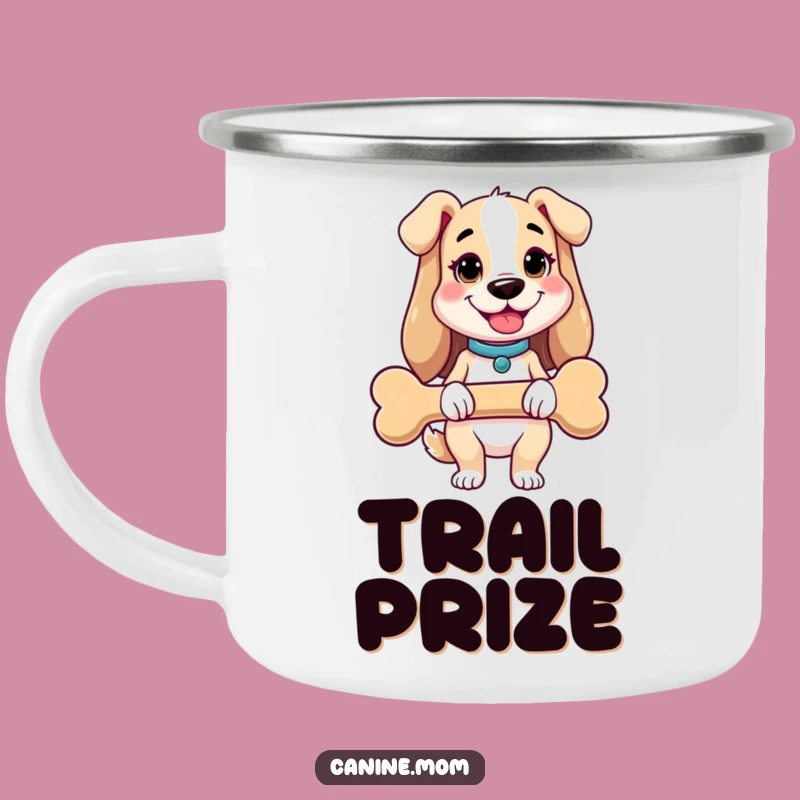 Funny Dog Lady Camping Mug: Giant Bone Holder, Durable & Hilarious Outdoor Companion