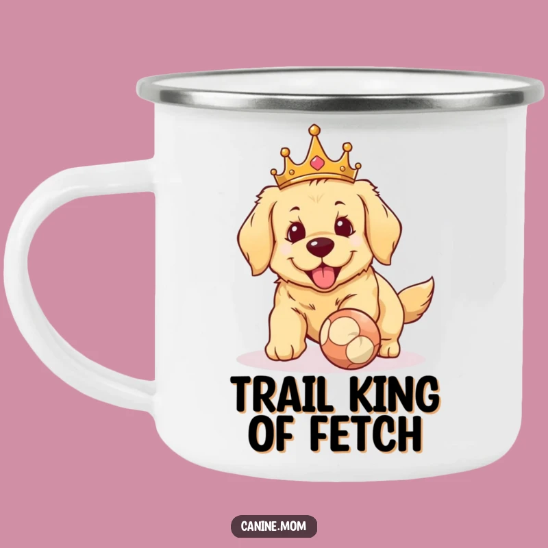 Funny Golden Retriever King Camping Mug - Royal Fetch Outdoor Gift