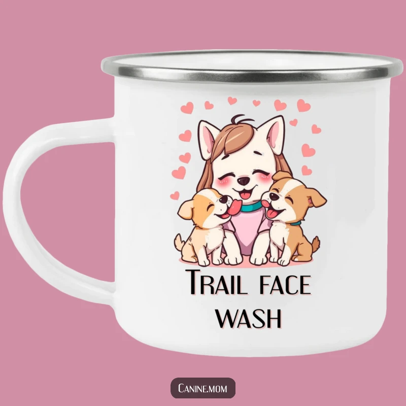 Durable Funny Dog Lick Attack Camping Mug - Outdoor Adventures