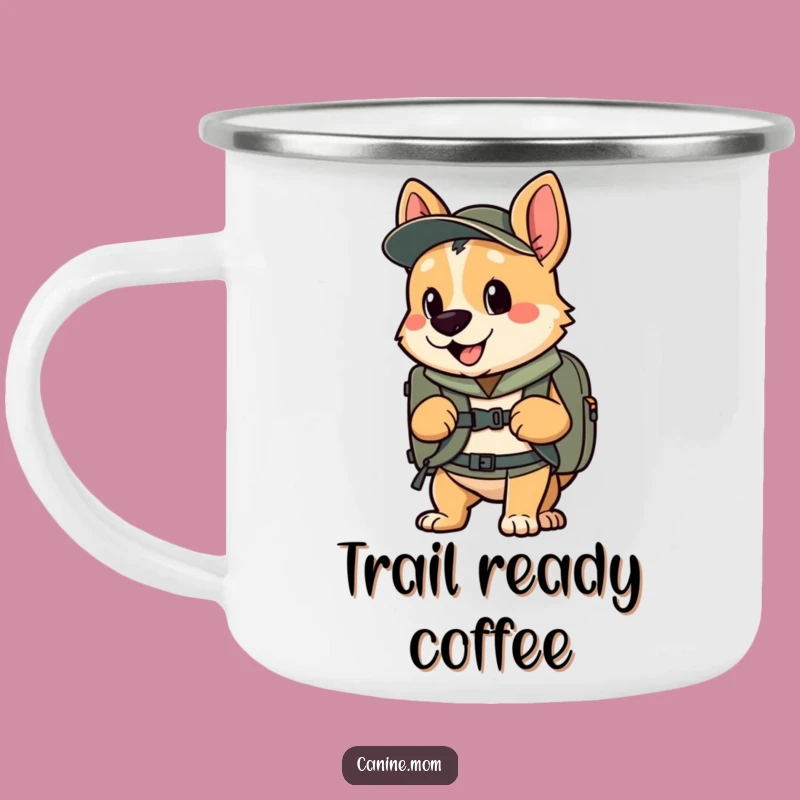 Funny Adventure Dog Camping Mug - Trail Ready Sips Gift