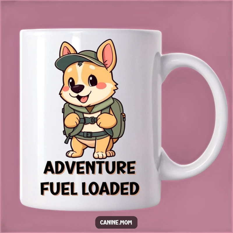 Funny Adventure Dog Mug - Ready for Exploration Fun Gift