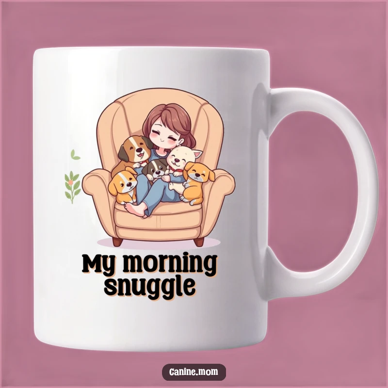 Funny Cozy Dog Cuddle Mug - Perfect Gift for Homebodies & Dog Lovers