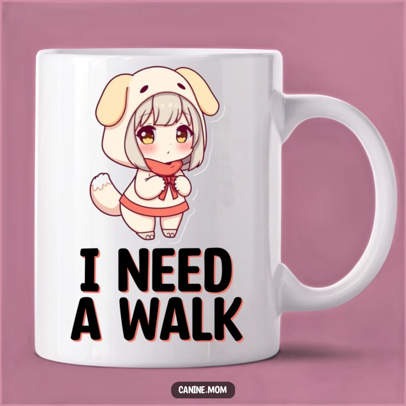 Funny Dog Costume Mug - Woman Dressed as Dog Gift for Animal Lovers