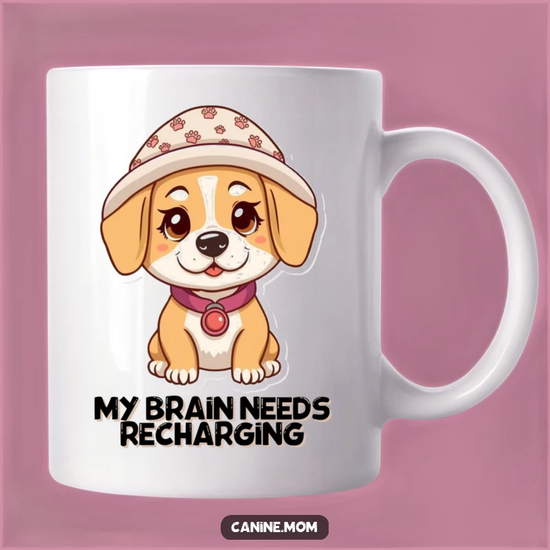 Funny Dog Lady Paw Print Hat Mug: The Perfect Humorous Gift for Dog Lovers