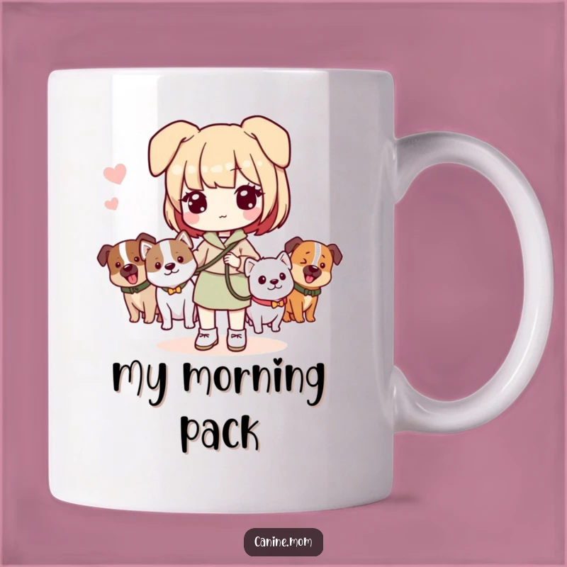 Funny Dog Lady Mug: Perfect for dog lovers, this funny mug shows off your pack love.