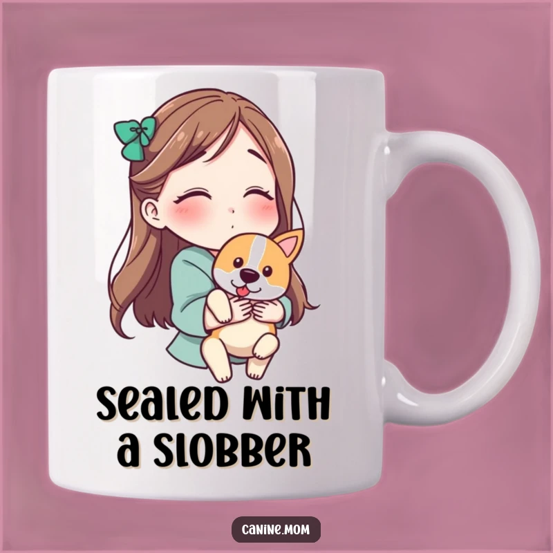 Funny Dog Lover Mug: Kissing Your Dog, a Hilarious Gift for Pet Parents