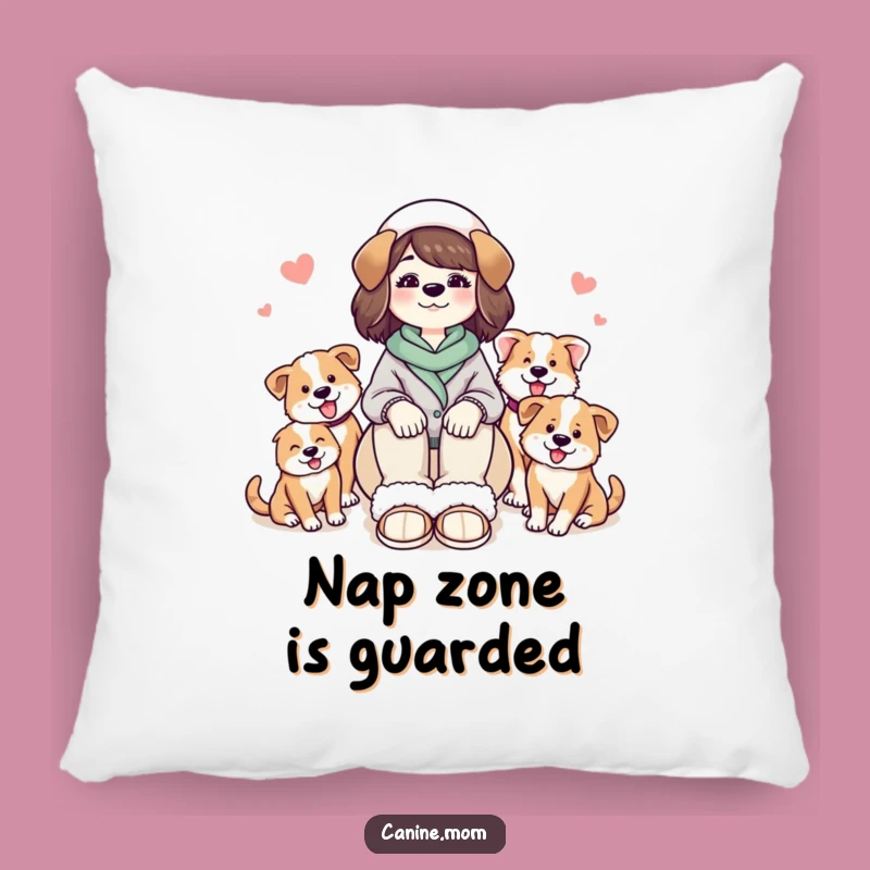 Funny Dog Lady Cozy Slippers Pillow: Comfy and Hilarious Home Accent