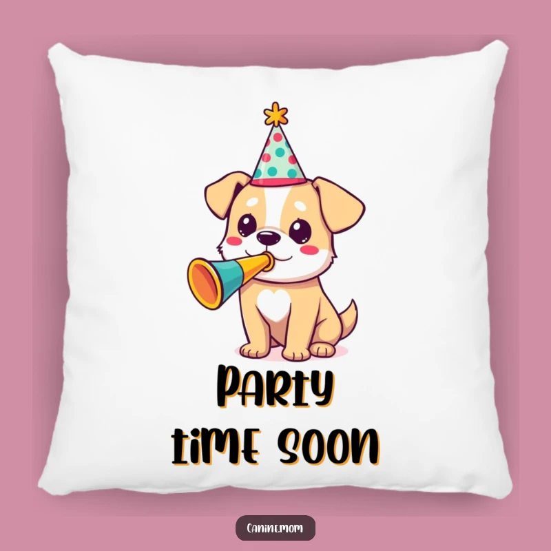 Funny Party Dog Pillow - Festive Comfort for Your Home Gift