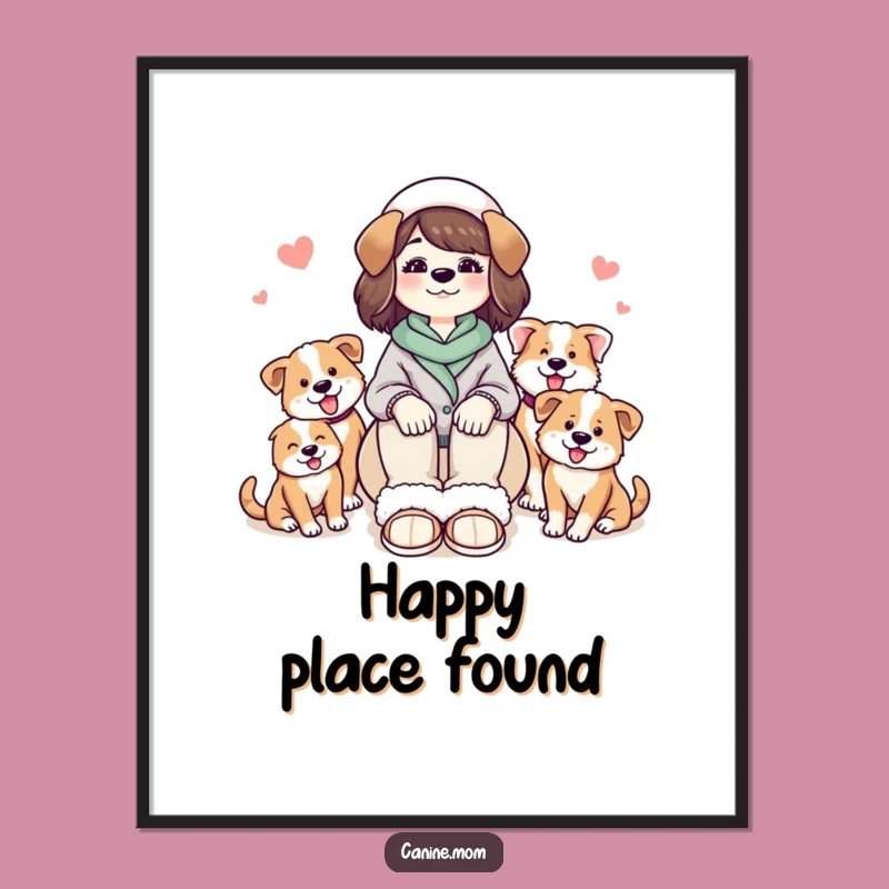 Funny Dog Lady Cozy Slippers Digital Art: Hilarious Decor for Dog Lovers