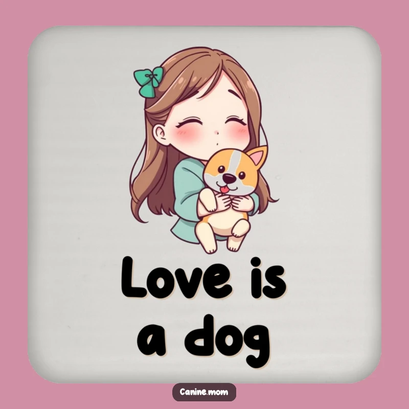 Funny Dog Lover Drink Coasters: Kissing Your Dog, Hilarious Surface Protection