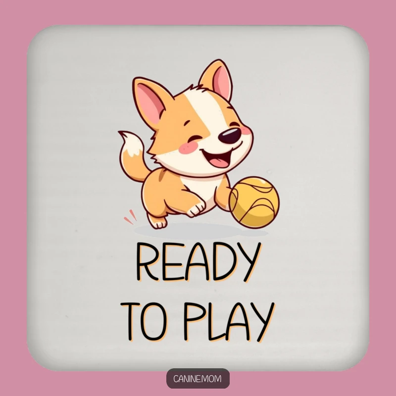 Funny Dog Drink Coaster: Protect Surfaces with a Playful Pup