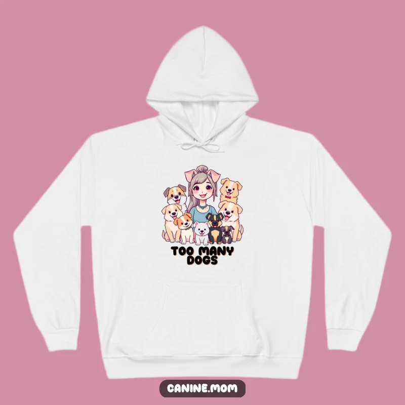 Cozy Funny Dog Lady Hoodie - Warm and Humorous Dog Lover Apparel