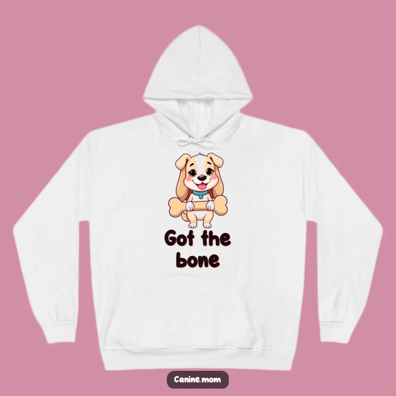 Funny Dog Lady Hoodie: Giant Bone Holder, Cozy & Hilarious Gift for Spoiling Dog Moms