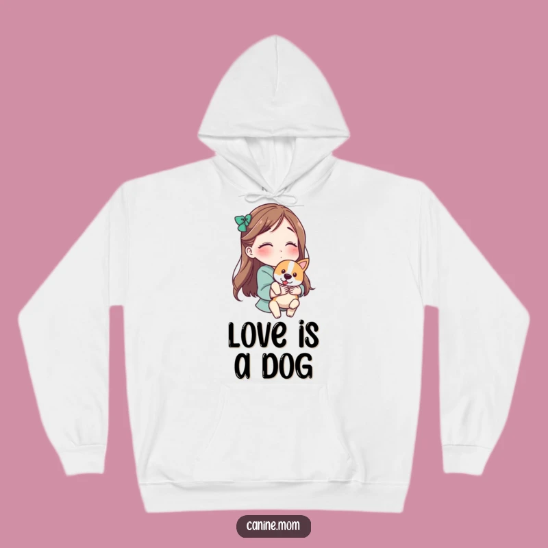 Funny Dog Lover Hoodie: Kissing Your Dog, Cozy and Hilarious Wear for Pet Parents