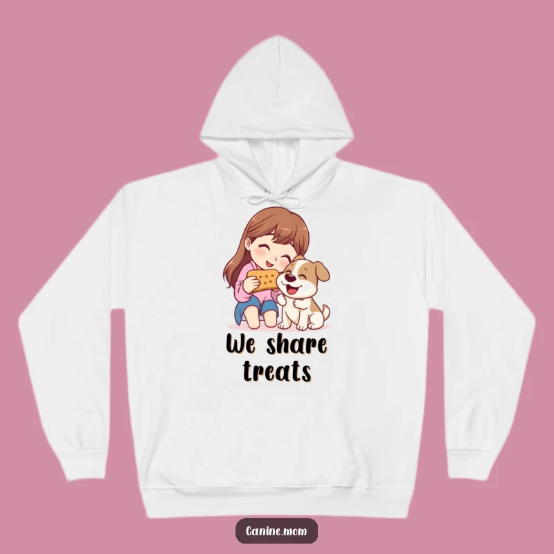 Cozy Funny Hoodie: Biscuit Sharing Dog Lover Gift for Ultimate Comfort