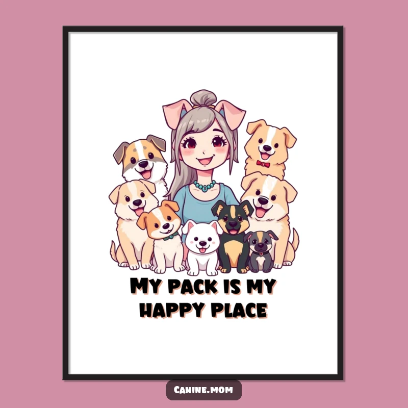 Free Printable Dog Lady Wall Art: Funny Downloadable Decor for Dog Lovers Homes