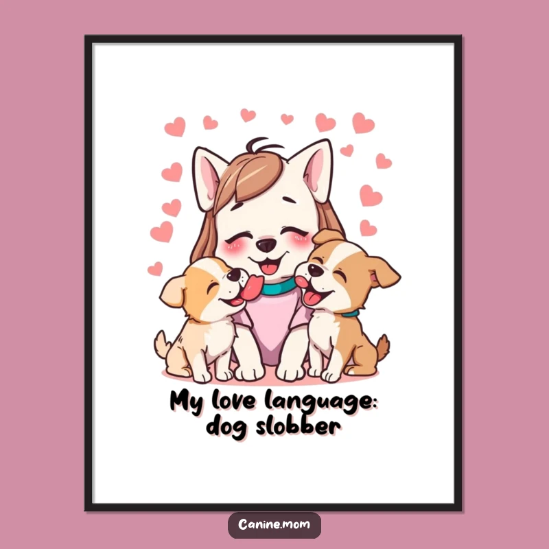 Free Printable Dog Lick Wall Art: Funny Downloadable Decor for Dog Lovers