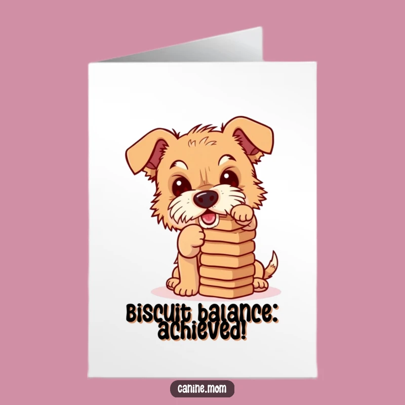 Free Printable Congrats Card: Biscuit Balance - Hilarious Downloadable Dog Art!