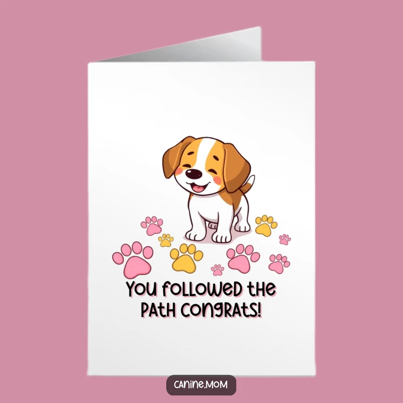 Free Printable Congrats Card: Funny Beagle Celebrating, Awesome Downloadable Gift