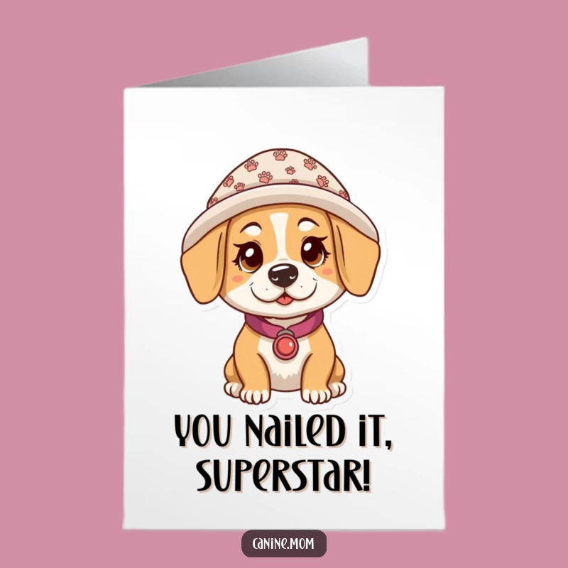 Free Printable Funny Dog Lady Congrats Card - Hilarious Design for Any Achievement