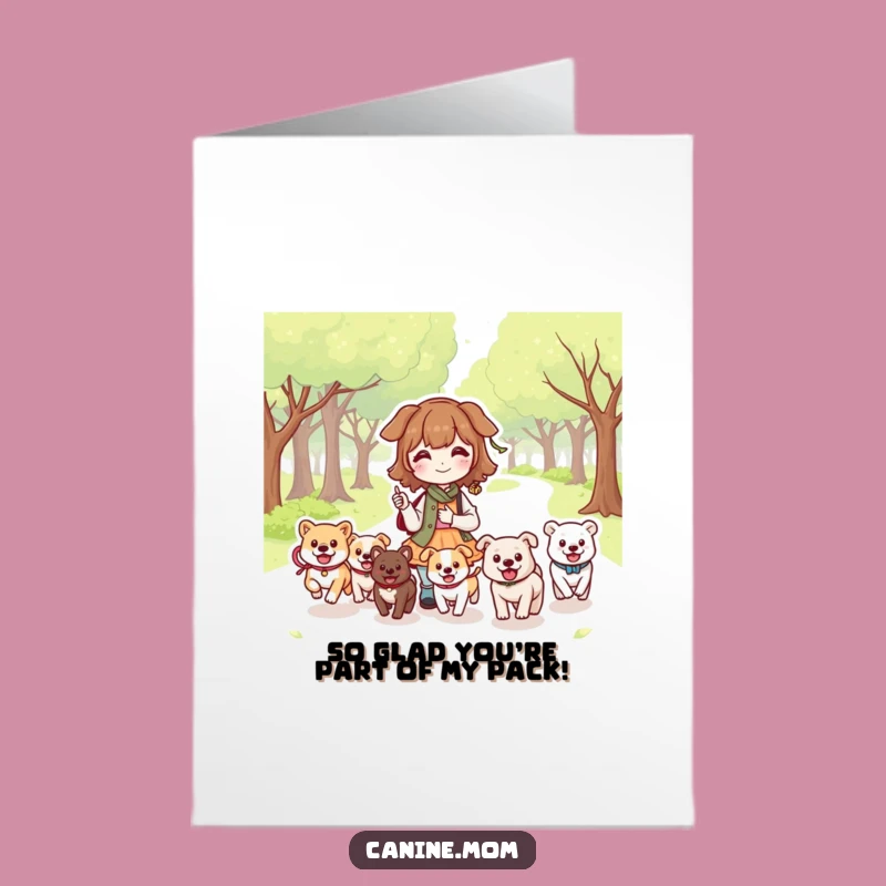 Free Printable Thank You Card: Dog Lady Park Vibes, Downloadable Gift