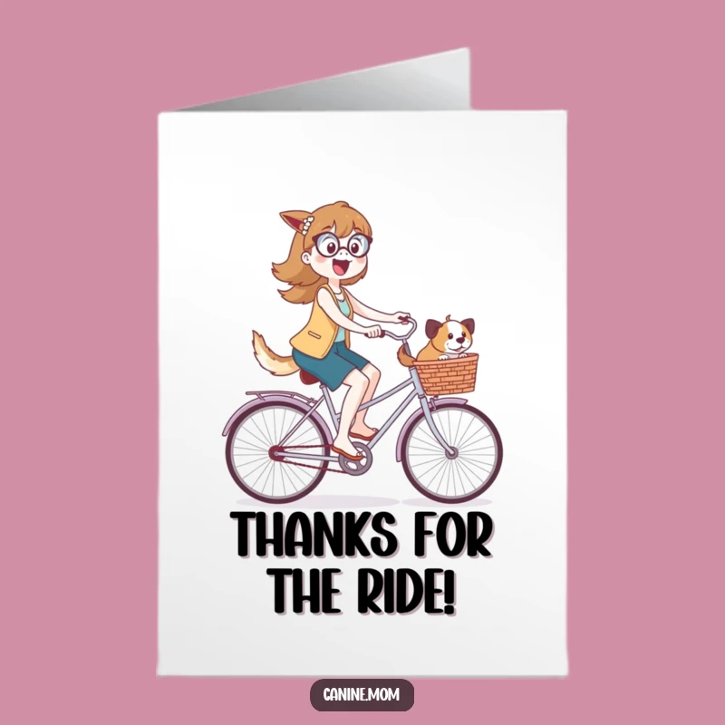 Wheely Fun Free Printable Thank You Card: Dog Lady's Gratitude