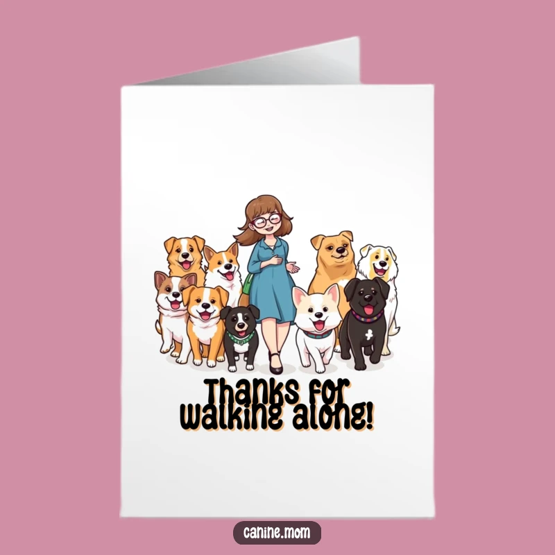 Charming Free Printable Thank You Card: Dog Lady's Gratitude