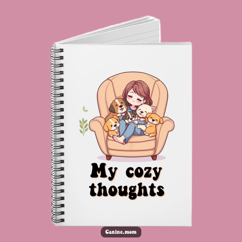 Funny Cozy Dog Lover's Notebook - Perfect for Capturing Relaxing Thoughts