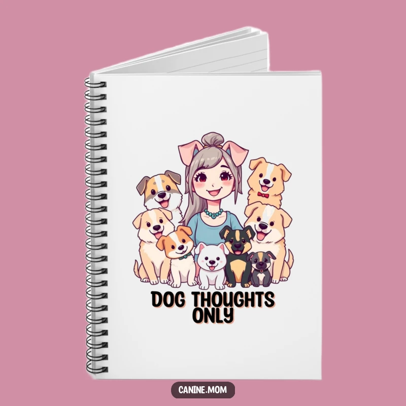 Funny Dog Lady Notebook - Jot Down Notes with Canine Companions