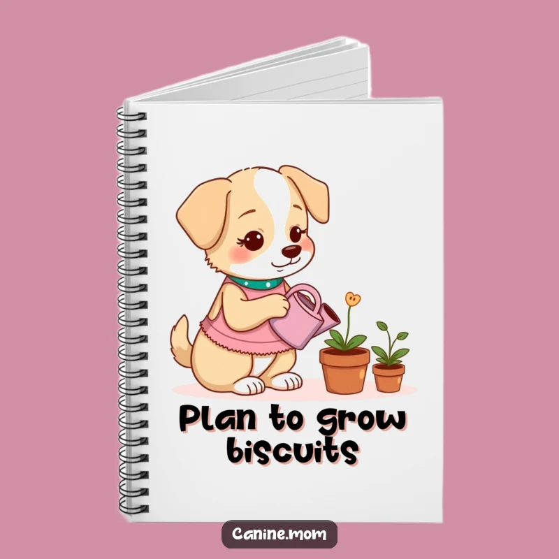 Funny Dog Treat Plant Notebook - Journal Your Thoughts with Pups