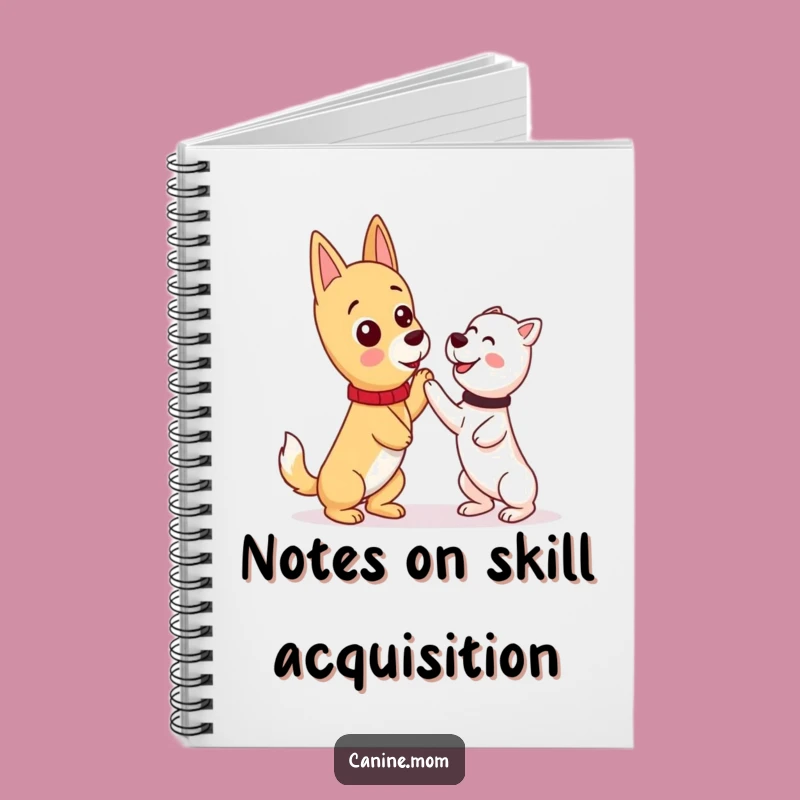 Funny Kawaii Dog Lady Notebook: Training Log - Ideal Funny Gift!
