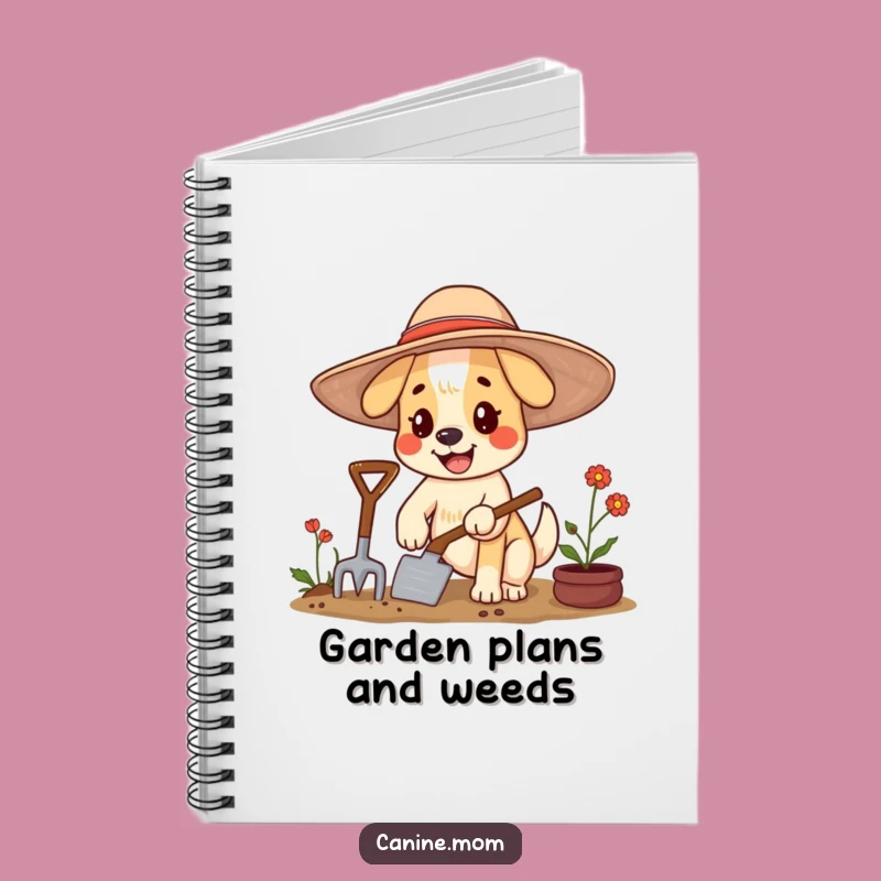 Funny Dog Gardening Notebook: Jot Down Planting Plans