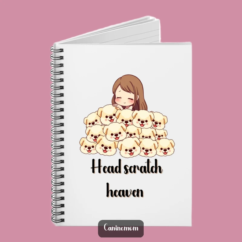 Funny Dog Lover Notebook: Petting Fluffy Dog Heads, Hilarious Journal for Pup Thoughts