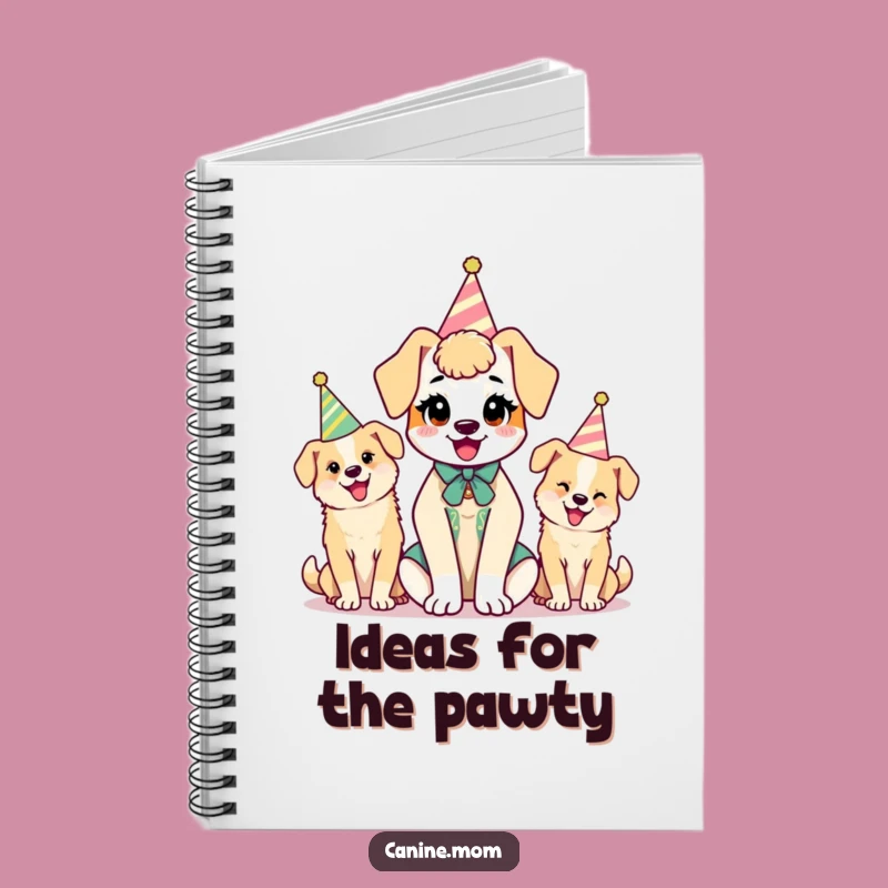Funny Kawaii Dog Lady Notebook: Party Pups Jotting - Ideal Funny Gift!