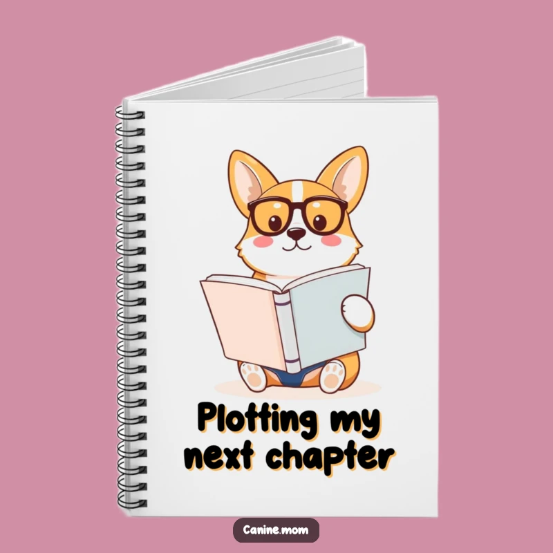 Funny Corgi Reading Book Notebook: Journal Your Smart Ideas!