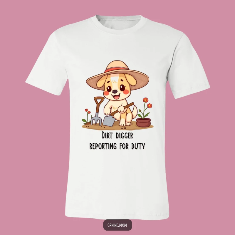Funny Dog Gardening T-Shirt: Relaxed Gift for Plant Lovers