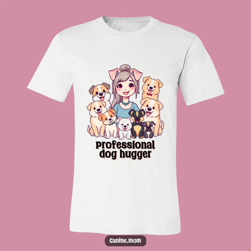 Funny Dog Lady T-Shirt - Adorable Canine Companion Tee for Dog Lovers