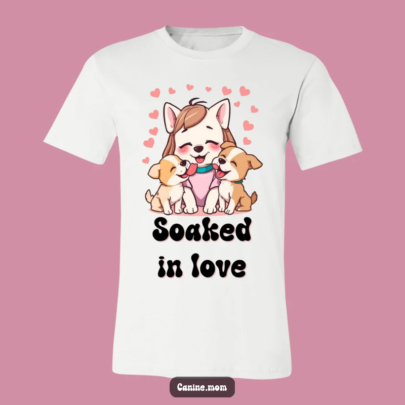 Funny Dog Lick Attack T-Shirt - Wear Your Dog's Love