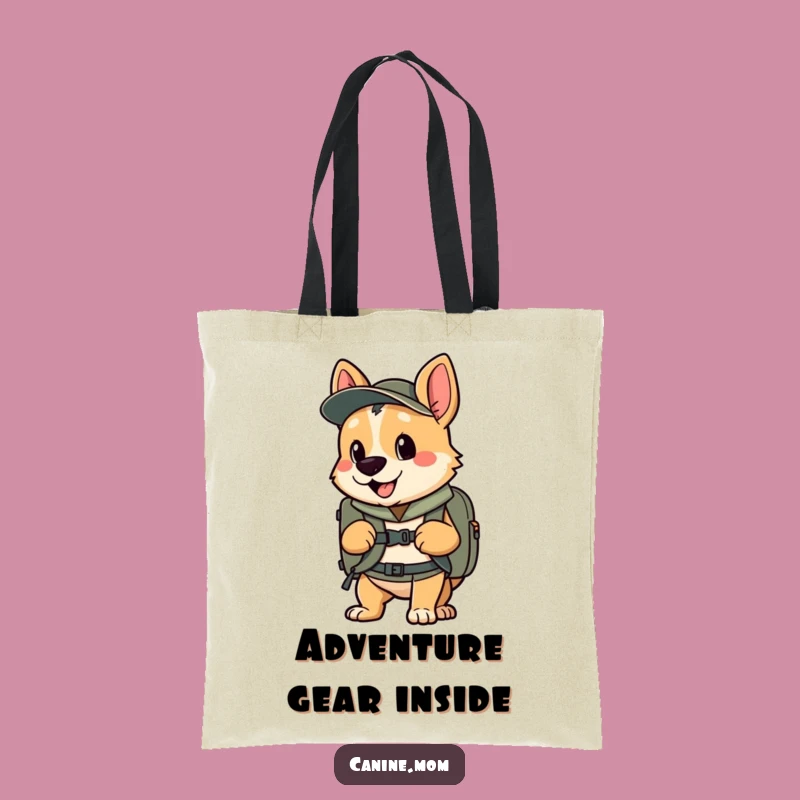 Funny Adventure Dog Tote Bag - Carry Your Wanderlust Gift