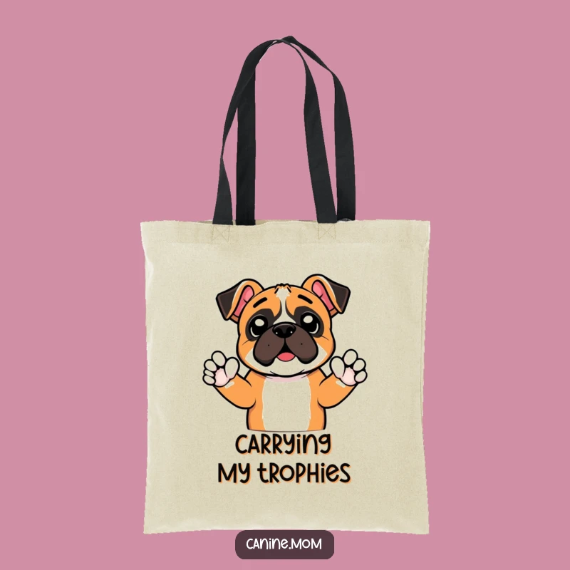 Funny Boxer Cheer Paws Tote Bag - Carry Your Team Spirit!