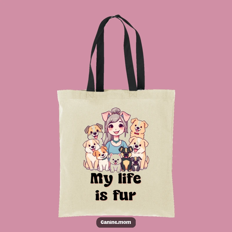 Funny Dog Lady Tote Bag - Spacious and Humorous Carry-All for Pups