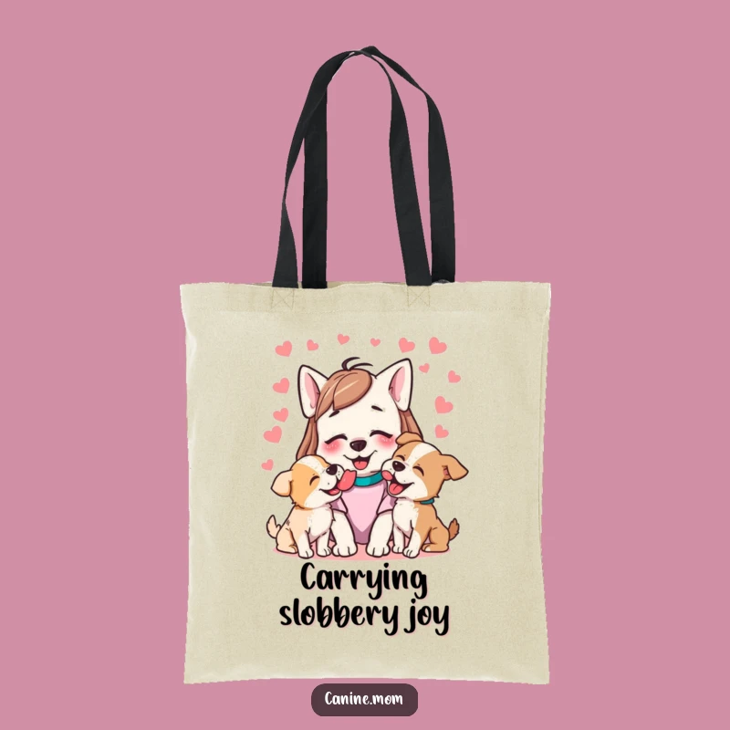 Funny Dog Lick Attack Tote Bag - Carry Your Dog's Love